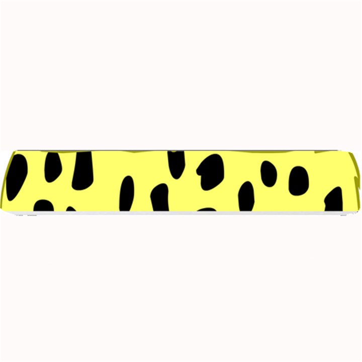 Leopard Polka Dot Yellow Black Small Bar Mats