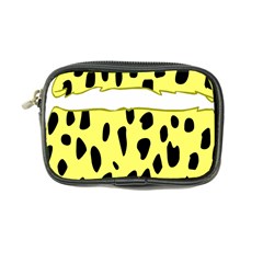 Leopard Polka Dot Yellow Black Coin Purse by Mariart