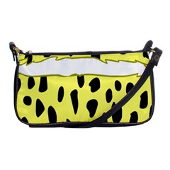 Leopard Polka Dot Yellow Black Shoulder Clutch Bags by Mariart