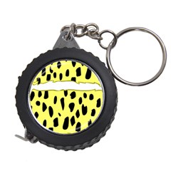 Leopard Polka Dot Yellow Black Measuring Tapes by Mariart