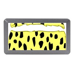 Leopard Polka Dot Yellow Black Memory Card Reader (mini) by Mariart