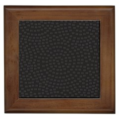 Oklahoma Circle Black Glitter Effect Framed Tiles by Mariart