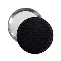 Oklahoma Circle Black Glitter Effect 2 25  Handbag Mirrors by Mariart