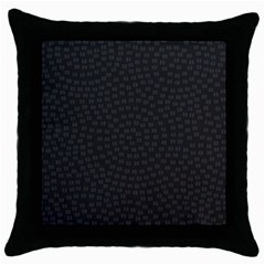 Oklahoma Circle Black Glitter Effect Throw Pillow Case (black) by Mariart