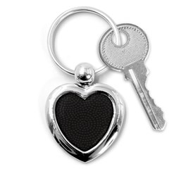 Oklahoma Circle Black Glitter Effect Key Chains (heart)  by Mariart