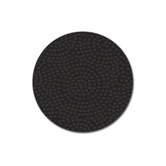 Oklahoma Circle Black Glitter Effect Magnet 3  (round) by Mariart