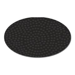 Oklahoma Circle Black Glitter Effect Oval Magnet by Mariart