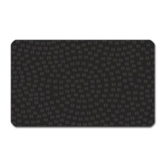 Oklahoma Circle Black Glitter Effect Magnet (rectangular) by Mariart