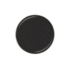 Oklahoma Circle Black Glitter Effect Hat Clip Ball Marker by Mariart