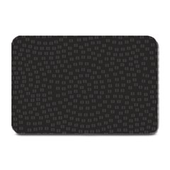 Oklahoma Circle Black Glitter Effect Plate Mats by Mariart