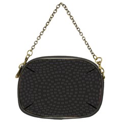 Oklahoma Circle Black Glitter Effect Chain Purses (two Sides)  by Mariart