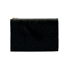 Oklahoma Circle Black Glitter Effect Cosmetic Bag (medium)  by Mariart