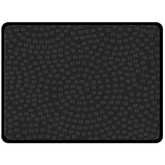 Oklahoma Circle Black Glitter Effect Fleece Blanket (large)  by Mariart