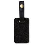 Oklahoma Circle Black Glitter Effect Luggage Tags (One Side)  Front