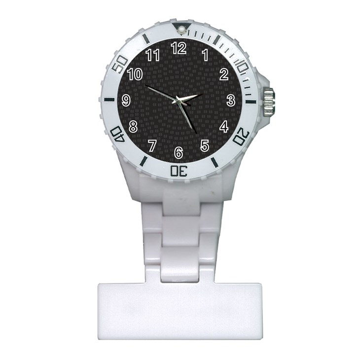 Oklahoma Circle Black Glitter Effect Plastic Nurses Watch