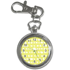 Polkadot White Yellow Key Chain Watches