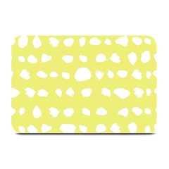 Polkadot White Yellow Plate Mats by Mariart