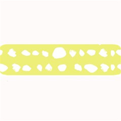 Polkadot White Yellow Large Bar Mats by Mariart