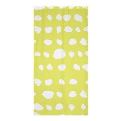 Polkadot White Yellow Shower Curtain 36  X 72  (stall)  by Mariart