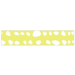 Polkadot White Yellow Flano Scarf (small) by Mariart