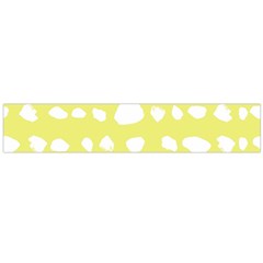 Polkadot White Yellow Flano Scarf (large) by Mariart