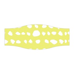 Polkadot White Yellow Stretchable Headband