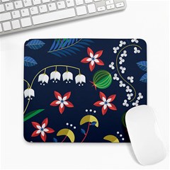 Origami Flower Floral Star Leaf Large Mousepads by Mariart