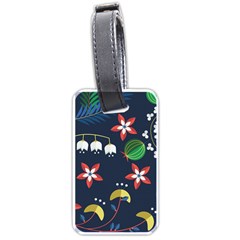 Origami Flower Floral Star Leaf Luggage Tags (one Side)  by Mariart