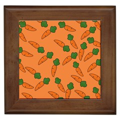 Carrot Pattern Framed Tiles by Valentinaart