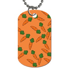 Carrot Pattern Dog Tag (one Side) by Valentinaart