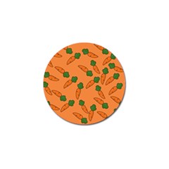 Carrot Pattern Golf Ball Marker by Valentinaart