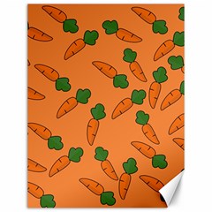 Carrot Pattern Canvas 12  X 16  