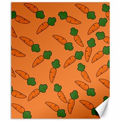 Carrot Pattern Canvas 20  X 24   by Valentinaart