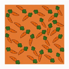 Carrot Pattern Medium Glasses Cloth by Valentinaart