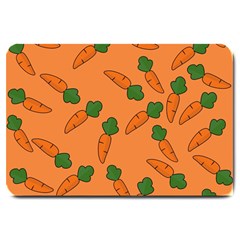 Carrot Pattern Large Doormat  by Valentinaart