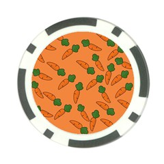 Carrot Pattern Poker Chip Card Guard by Valentinaart