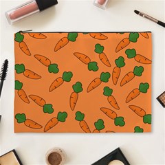 Carrot Pattern Cosmetic Bag (xl) by Valentinaart