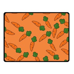 Carrot Pattern Fleece Blanket (small) by Valentinaart