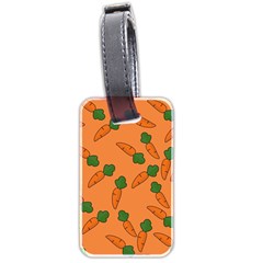 Carrot Pattern Luggage Tags (two Sides) by Valentinaart