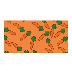 Carrot Pattern Satin Wrap by Valentinaart