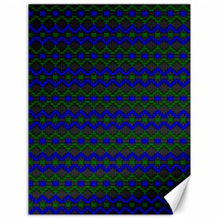 Split Diamond Blue Green Woven Fabric Canvas 12  X 16   by Mariart