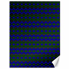 Split Diamond Blue Green Woven Fabric Canvas 36  X 48   by Mariart