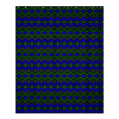 Split Diamond Blue Green Woven Fabric Shower Curtain 60  X 72  (medium)  by Mariart