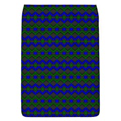 Split Diamond Blue Green Woven Fabric Flap Covers (s)  by Mariart