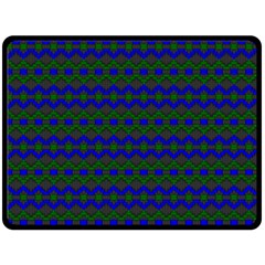 Split Diamond Blue Green Woven Fabric Double Sided Fleece Blanket (large)  by Mariart