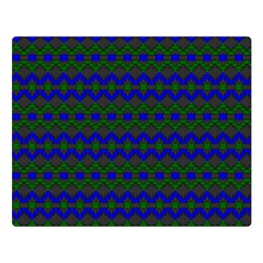 Split Diamond Blue Green Woven Fabric Double Sided Flano Blanket (large)  by Mariart