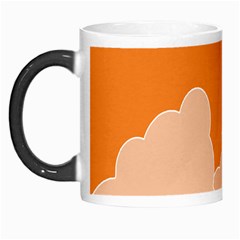 Rocket Space Ship Orange Morph Mugs by Mariart