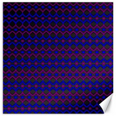 Split Diamond Blue Purple Woven Fabric Canvas 12  X 12   by Mariart