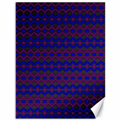 Split Diamond Blue Purple Woven Fabric Canvas 18  X 24   by Mariart