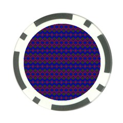 Split Diamond Blue Purple Woven Fabric Poker Chip Card Guard by Mariart